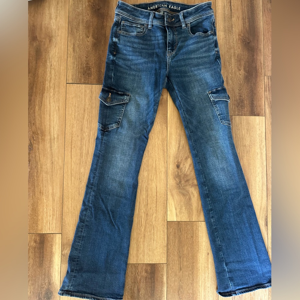 American Eagle Outfitters kick boot jeans